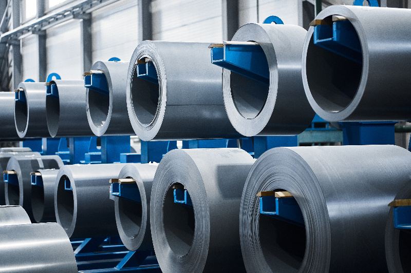 electrical rolls on racks-coil rack 2